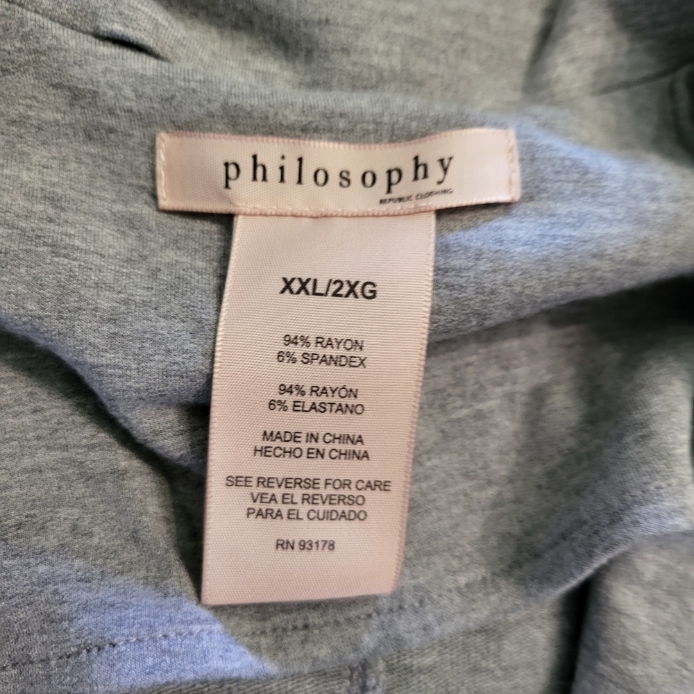 Philosophy Single Button Blazer Gray - image 3